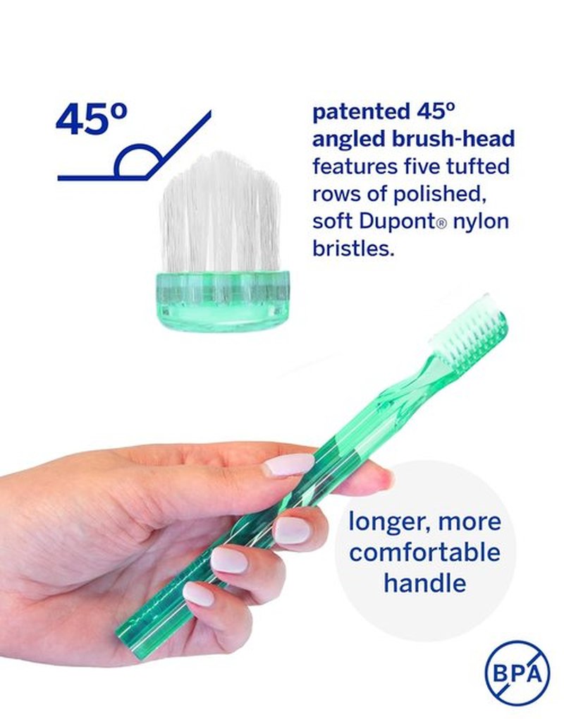 Supersmile Toothbrush - New Generation Design with 45° Soft Nylon Bristles | Ergonomic Handle for Effective Whitening
