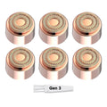 Replacement Heads Gen 3 for New Version Flawless Facial Hair Remover, Double Ring Blades Head for New Flawless, 6 pack
