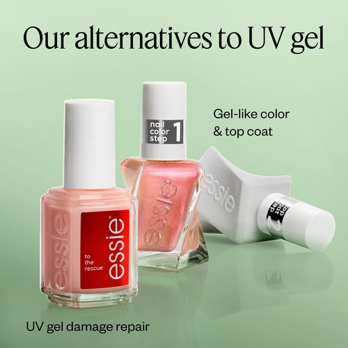 essie gel couture, Long-Lasting Nail Polish, Liquid Diamonds, Sheer White Nail Polish, Drip Drip, 0.46 fl oz