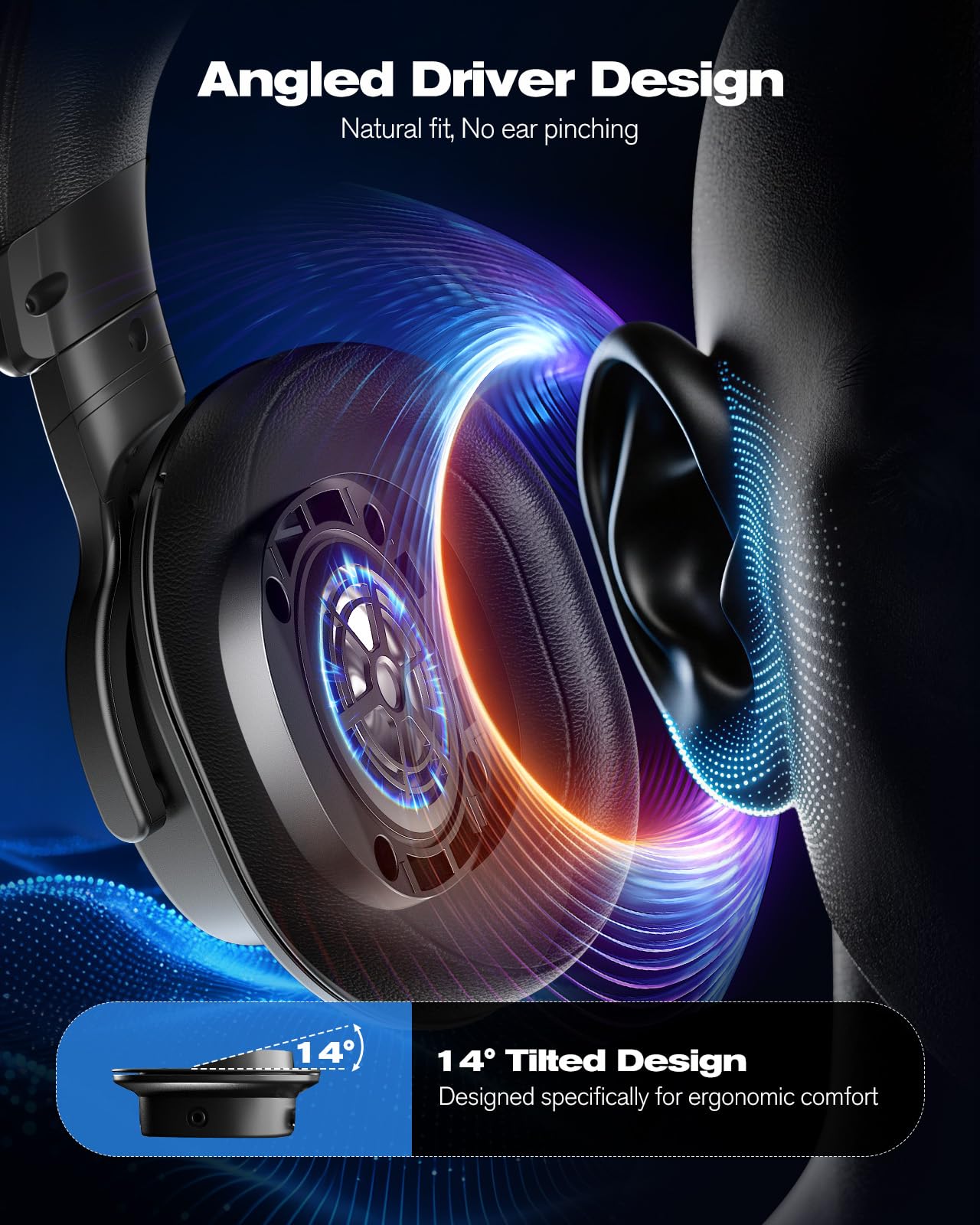 NUBWO HD01 Studio Monitor Headphones, Hi-Res Wired Over Ear Headphones with 1/4 inch to 3.5mm Adapter, Lightweight Closed Back DJ Headphones for Piano Guitar AMP Recording Mixer Amplifier