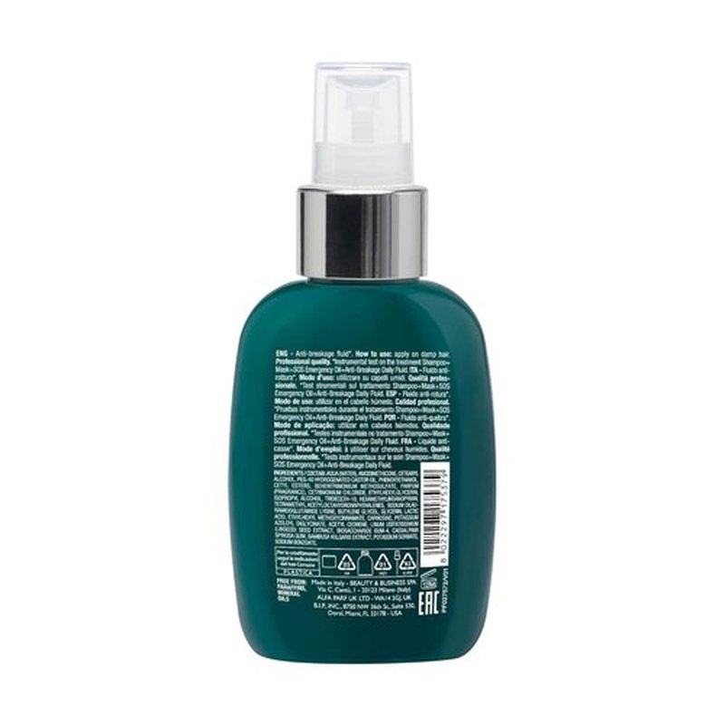 ALFAPARF MILANO Semi Di Lino Reconstruction Fluid - Anti-Breakage Hair Treatment | Heat Protection & Shine (4.23 oz)