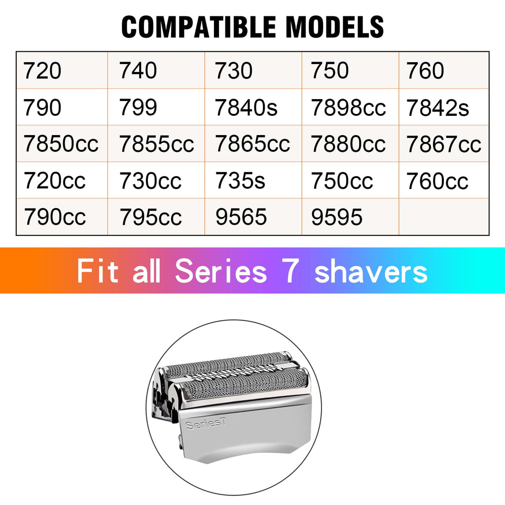 Series 7 70S Shaver head Compatible with Braun Series 7 Shavers