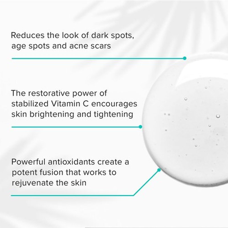 ClarityRx C-Results Vitamin C Brightening Face Serum, Natural Plant-Based Anti-Aging Facial Treatment for Dark Spots & Acne Scars (0.5 fl oz)