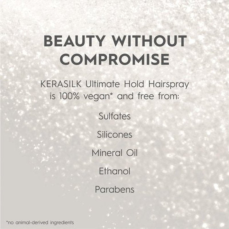 Kerasilk Ultimate Hold Hairspray for Ultra-Strong Hold & Shine, Vegan and Sulfate-Free, 300 ml
