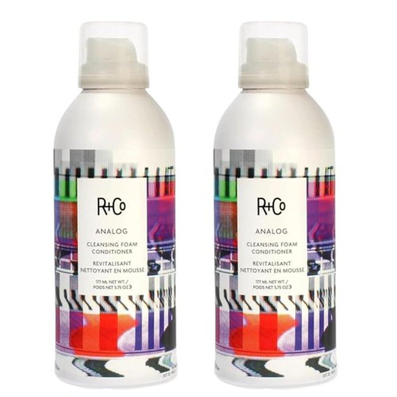 R+Co ANALOG Cleansing Foam Conditioner - Lightweight, Frizz-Reducing Formula for All Hair Types