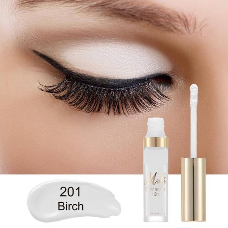 MAEPEOR Matte Liquid Eyeshadow - 8 Vibrant Colors | Long-Lasting, Waterproof & Lightweight Cream (P01 Birch)