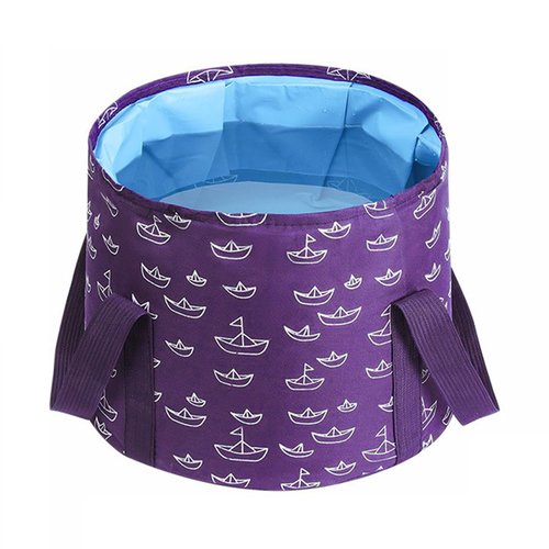 Collapsible Bucket for Soaking Feet, Purple Portable Travel Foot Bath Tub, Foot Soaking Bath Basin Portable, Foot Spa Soaking Feet Home Pedicure Basin Outdoor Camping