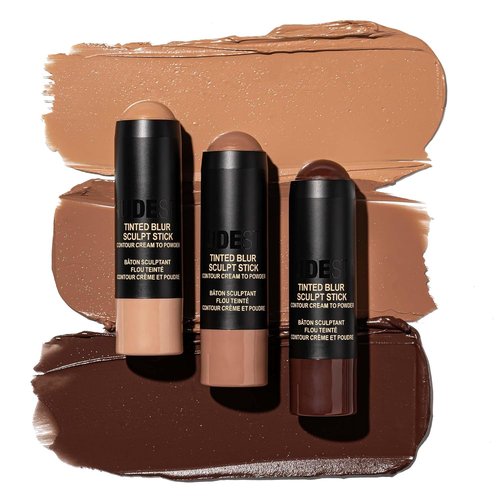 Nudestix Tinted Blur Sculpt Stick - Cream-to-Powder Matte Contour for Natural Face Definition | Lightweight, Blendable, Vegan