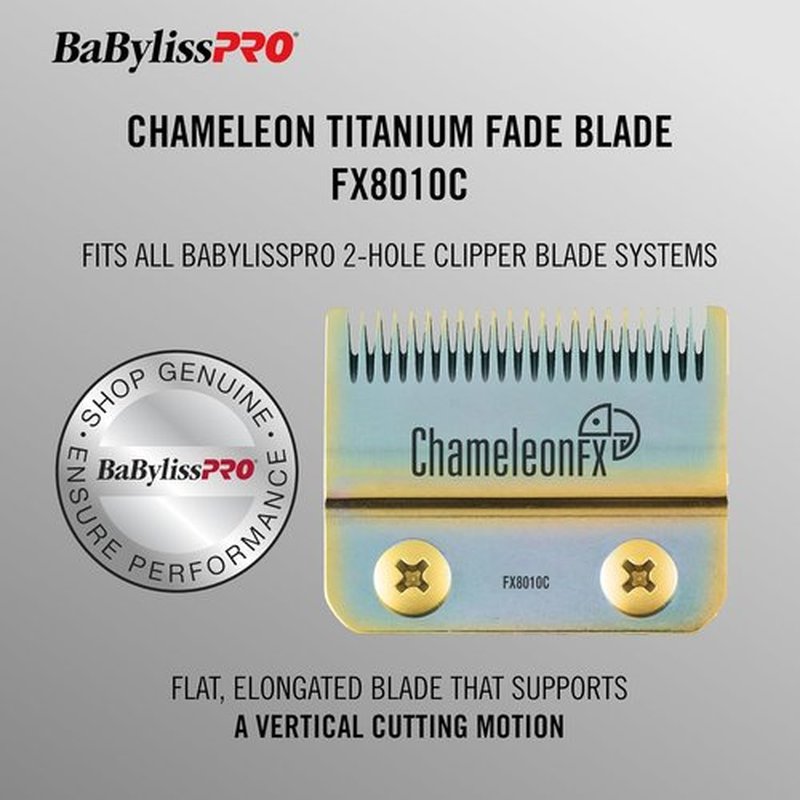 BaBylissPRO Fade Clipper Blades - Replacement for FX870, FX825, FX673 | Compatible with 2-Hole Systems