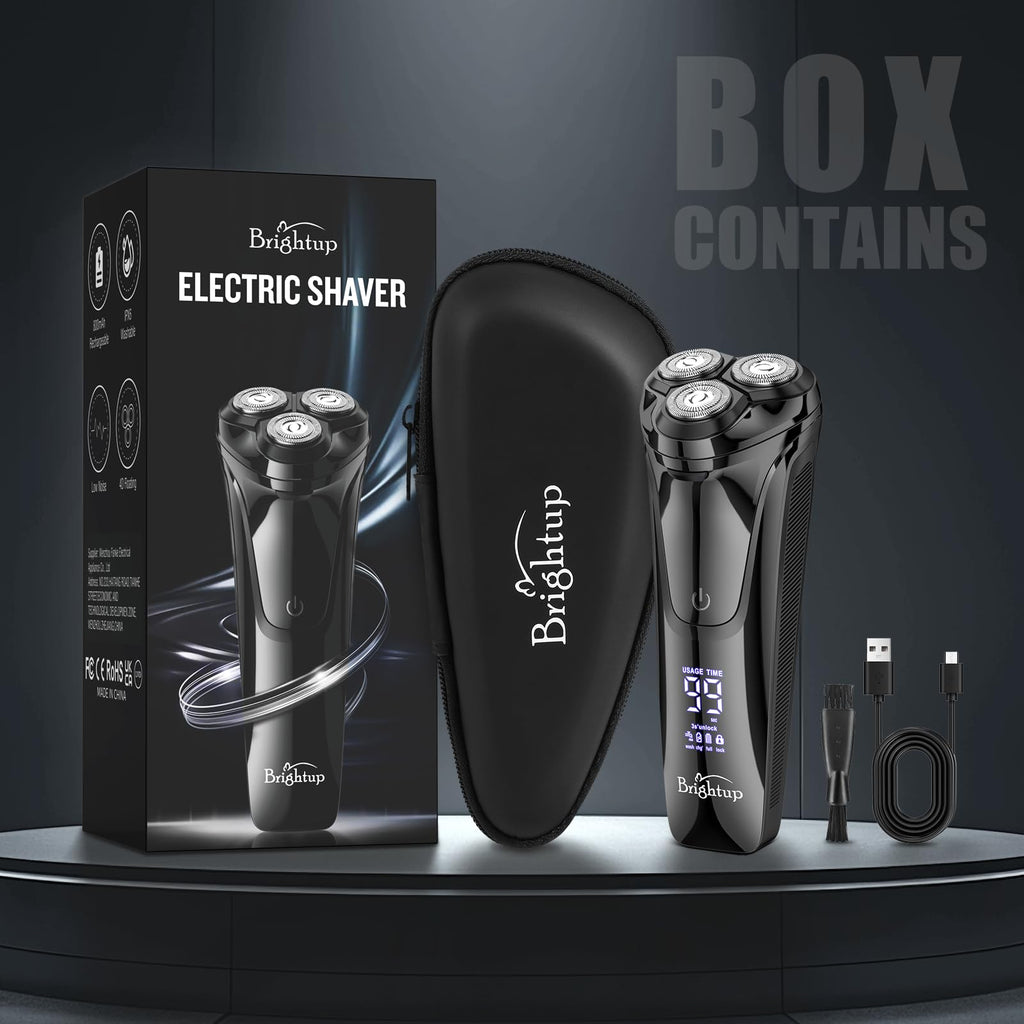 Brightup Electric Razor for Men Face, Wet & Dry Electric Shaver for Men