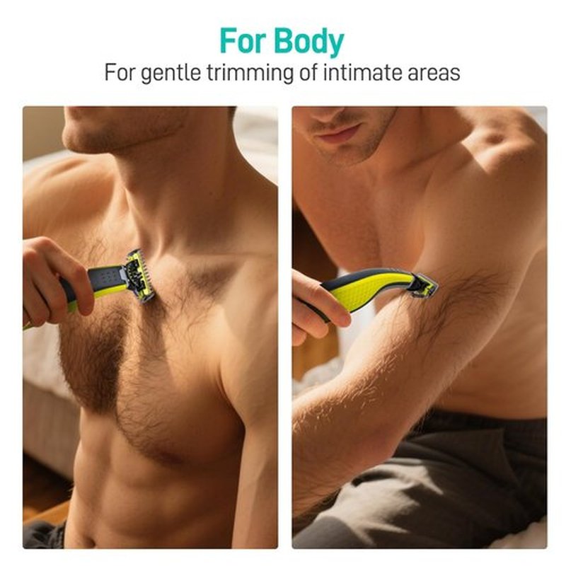 Philips Norelco OneBlade Shaver Guide Combs - Trimmer Guards Kit for Face & Body - 1/3/5mm