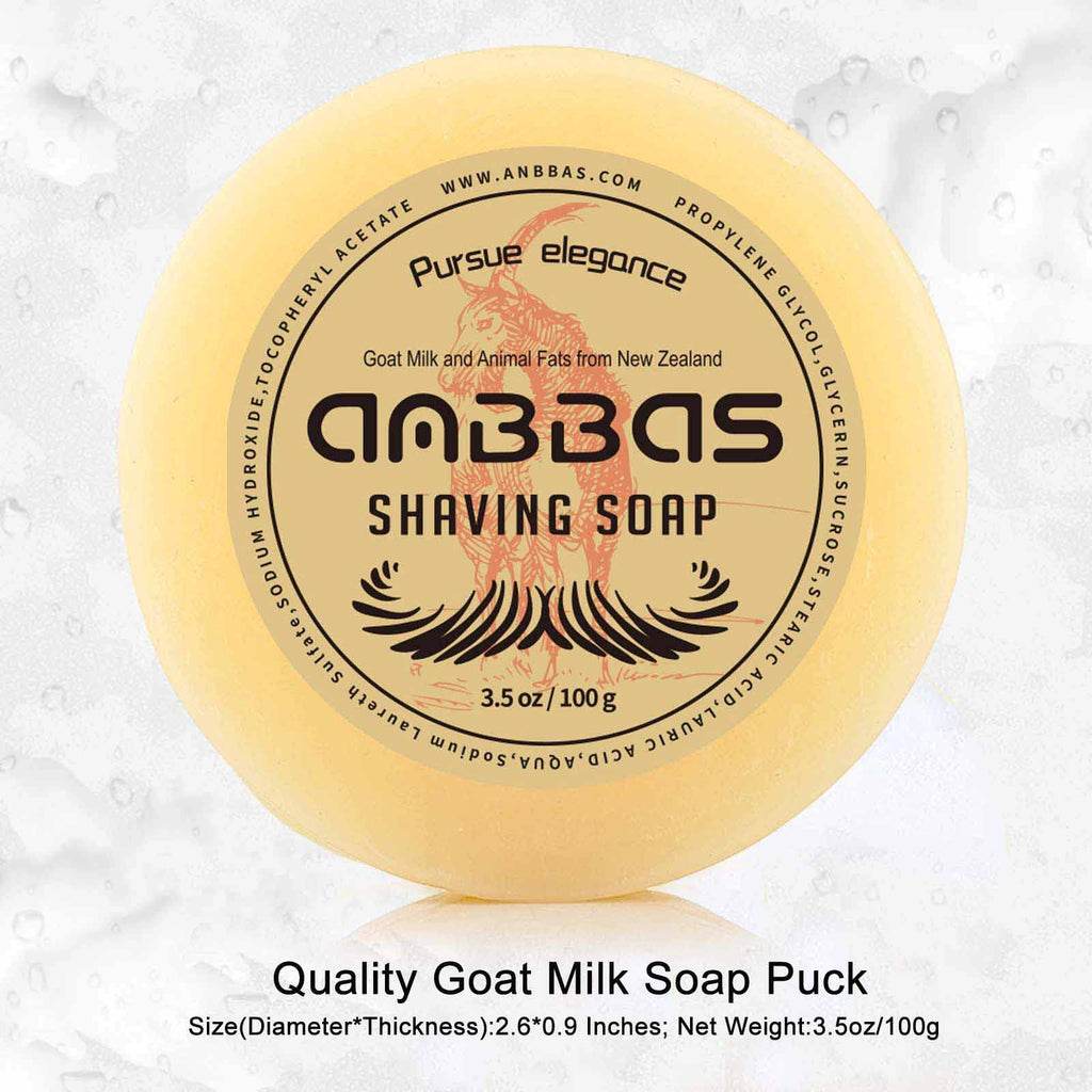 Anbbas Synthetic Badger Shaving Brush with Nylon Bristles,Melamine POP Mug for Lathering and 100g Shaving Soap for Men Close Shave,Women Girls Hair Removal