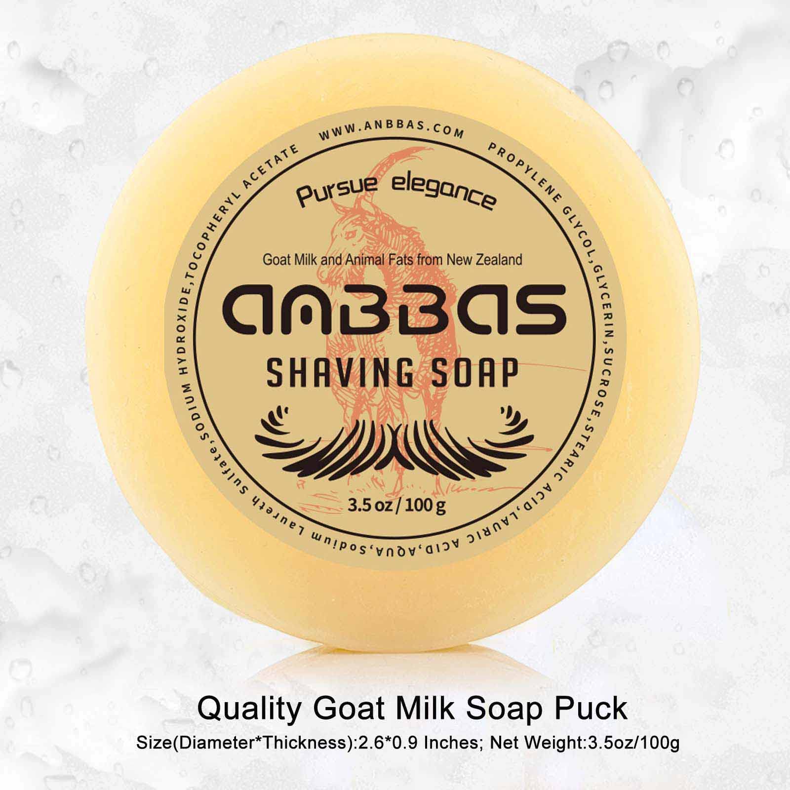 Anbbas Synthetic Badger Shaving Brush with Nylon Bristles,Melamine POP Mug for Lathering and 100g Shaving Soap for Men Close Shave,Women Girls Hair Removal