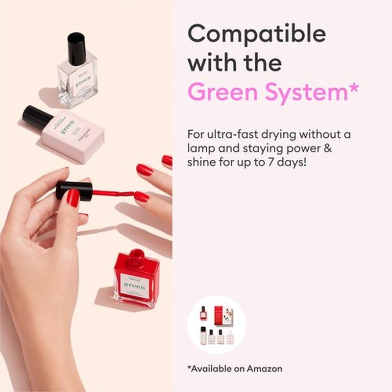Manucurist Green Quick Dry Nail Polish Milky White - Sheer White Nail Polish - 9-Free, Plant-Based and Vegan - Non Toxic - Natural Classic - Nails Care - Manicure - Made in France - 0.5 fl oz