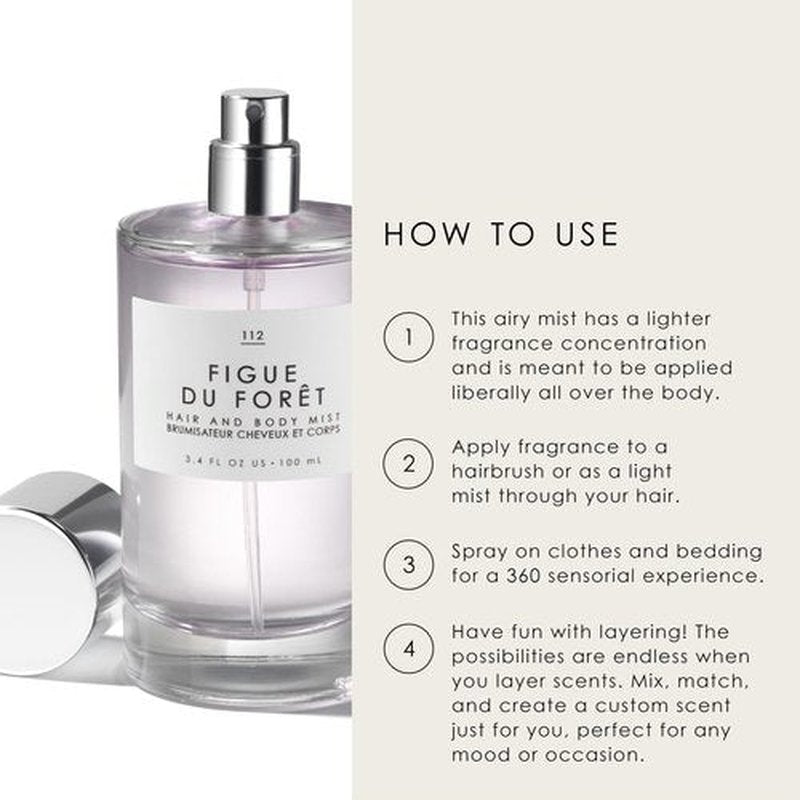 Le Monde Gourmand Lait de Coco Hair & Body Spray Mist - Bergamot, Vanilla, Coconut Fragrance Notes- 3.4oz (100ml)