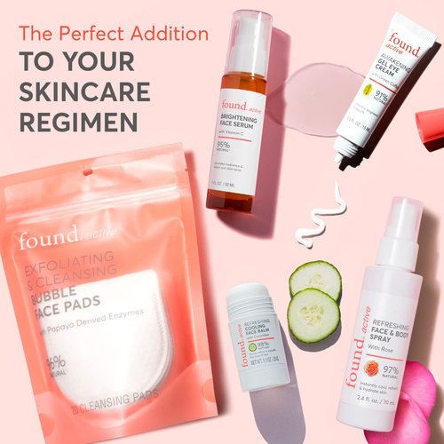 Found Active Restoring Face Serum with Bakuchiol Retinol Alternative, Refines the Look of Uneven Texture, Rich Antioxidants Improve the Appearance of Fine Lines & Wrinkles, 1 Fl Oz