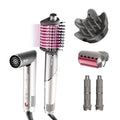 Shark FlexFusion Hair Dryer - Ceramic Air Styler with Diffuser & Auto-Wrap Curlers | Metallic Mist HD642