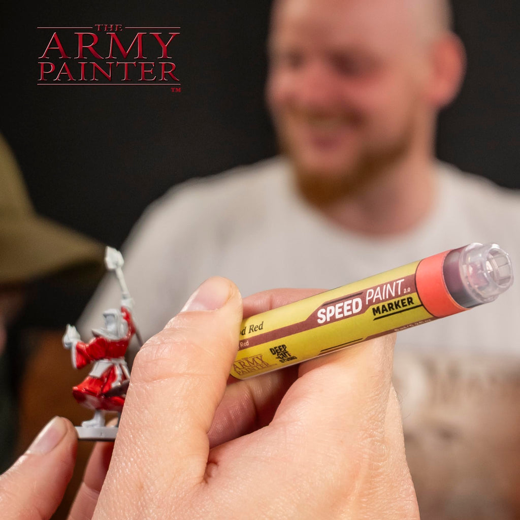 The Army Painter Speedpaint Marker Starter Set, 10 x 6 mL Markers, 9 Contrast Paint Markers & 1 Metallic Acrylic Paint Marker