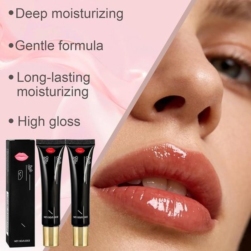 Glovera Labios Carnosos Lip Booster Serum - 24-Hour Volumizing Treatment for Hydrated, Plump Lips (1PC)
