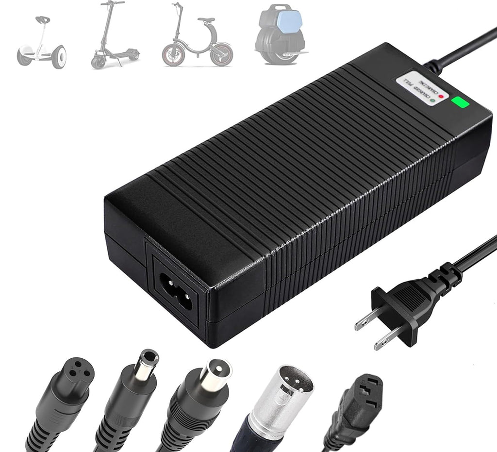 EVAPLUS 5 in 1 Plugs 54.6V Fast Charger, Universal for 48V 13S Lithium Batteries, Pinkind 48V Li-ion Battery Charger Replacement for Razor, Jetson, Voyage, Gotrax, Ninebot,Segway, Hiboy