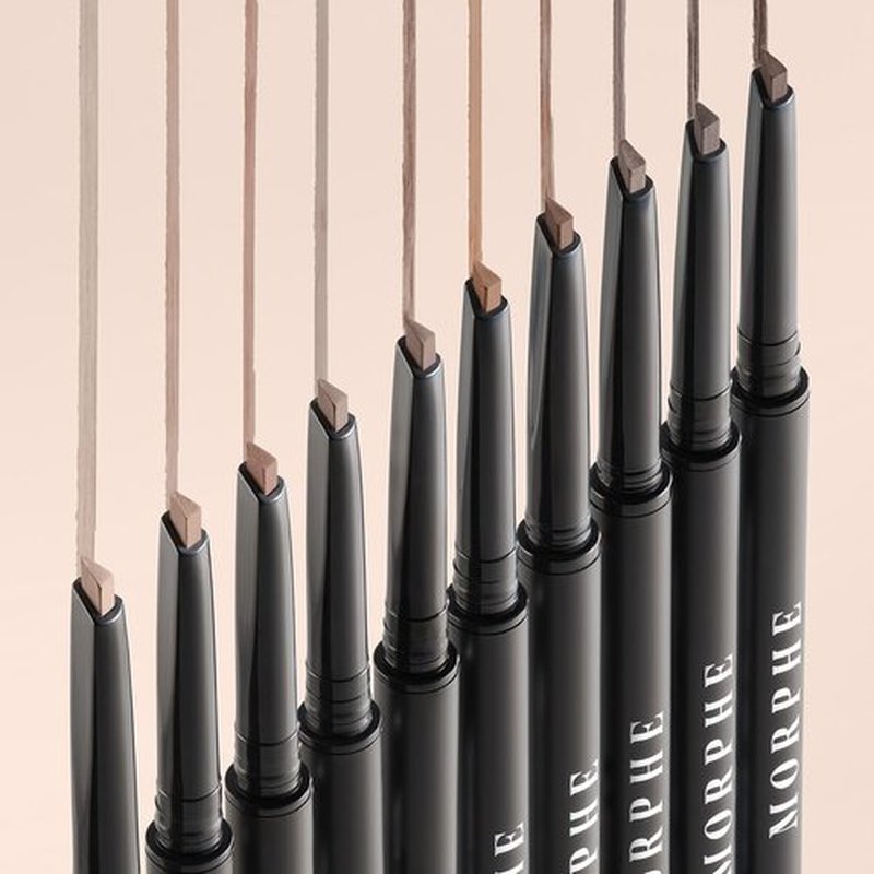 Morphe Definer Dual-Ended Brow Pencil & Spoolie - Eyebrow Pencil with Precision Slanted Tip for Shaping, Defining & Filling - Smooth, No-Tug Formula - Java (0.003 oz)