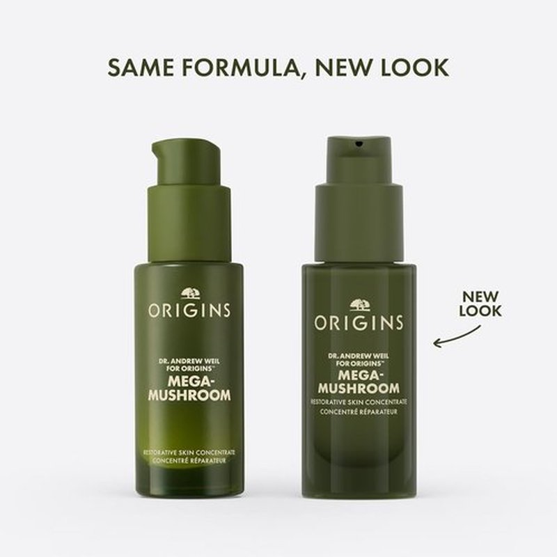 Origins Mega-Mushroom Serum - Restorative Concentrate for Redness Reduction & Skin Barrier Strength | 1 Fl Oz
