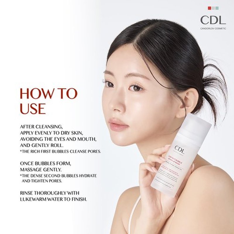 CANDORLOV Bubble Face Mask, Peptide Exfoliation, Deep Cleansing, Pore Tightening & Sebum Control for Blackheads, Enlarged Pores, Hydrating, No Irritation, Korean Glass Skin Care, 3.52 oz