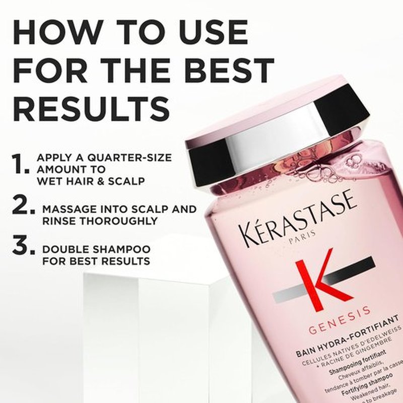 Kerastase Genesis Thermique Blow Dry Primer - Heat Protectant for Weak Hair, Anti-Breakage, 5.1 Fl Oz