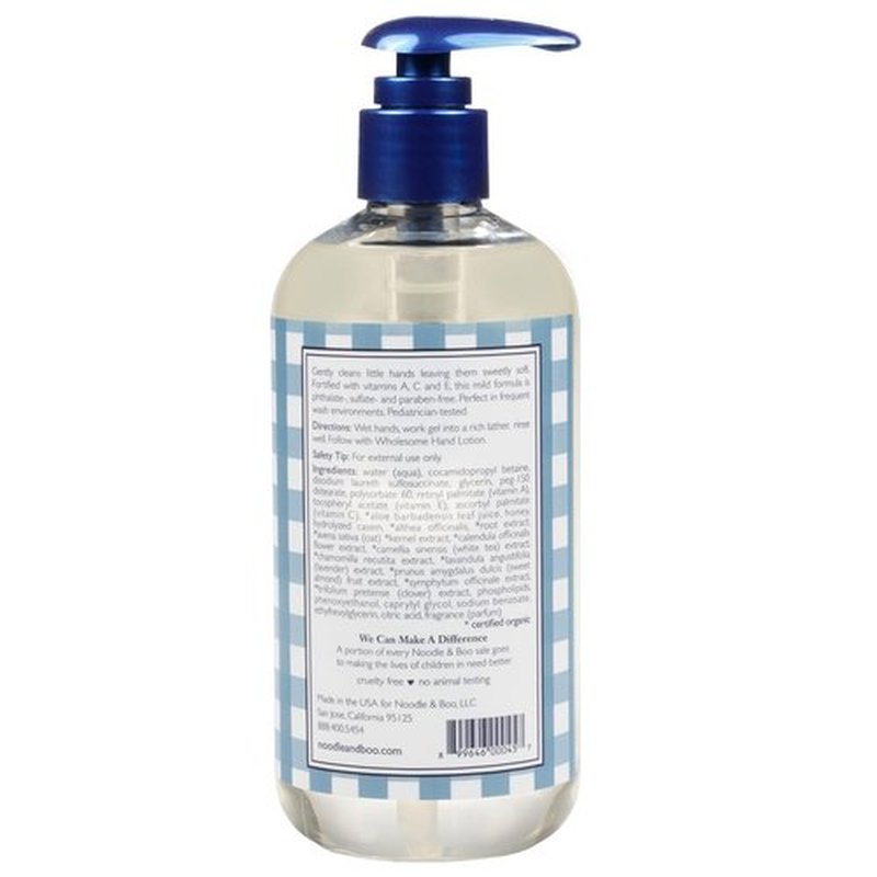 Noodle & Boo Gentle Soap-Free Hand Wash for Babies - Safe, Healthy & Hydrating 8 Fl Oz