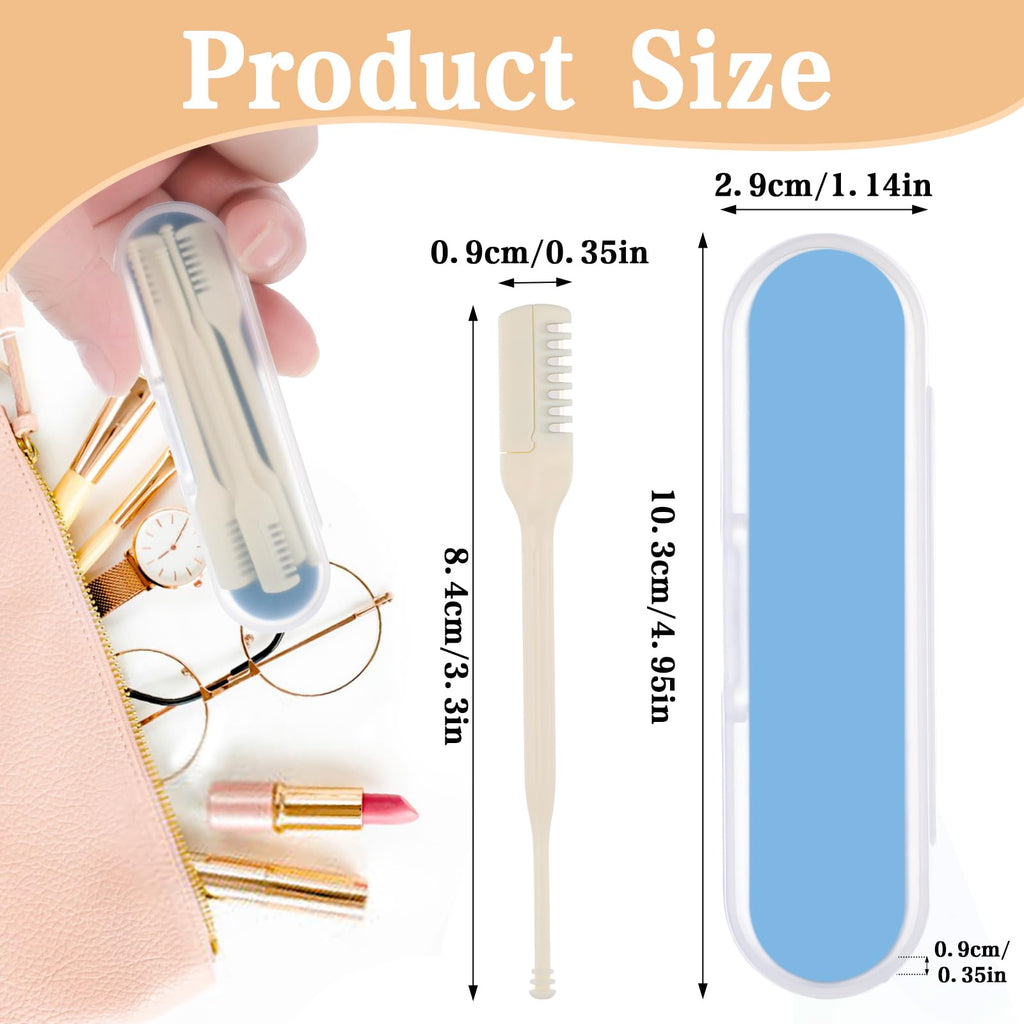 MBAIYO 10-Pack Manual Nose Hair Trimmer, 360° Rotating Nasal Hair Cutter with Ear Picker for Women Men Double Sided Nose Hairs Remover Tool