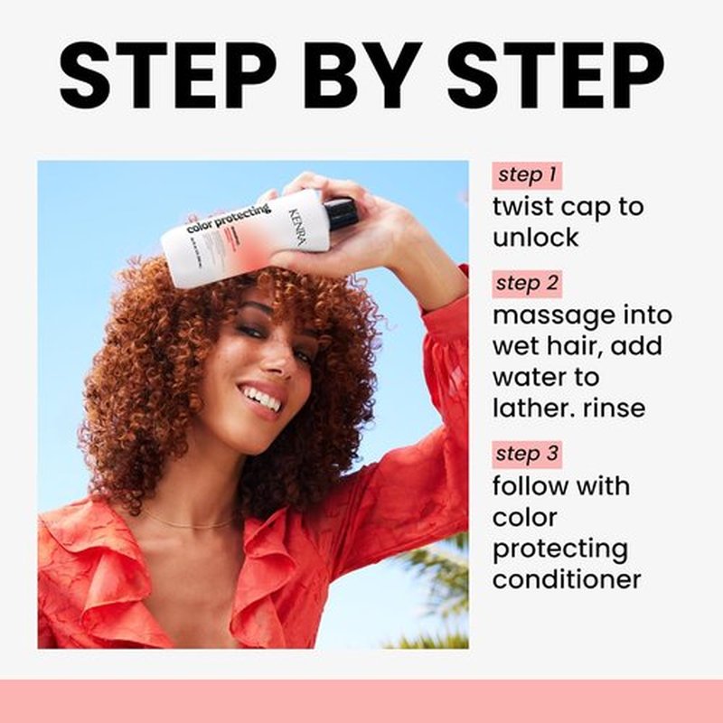 Kenra Color Protecting Shampoo - Maintain 95% Color Vibrancy for 40 Washes | Enhances Shine | pH-Balanced Formula