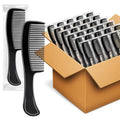 HOFASON 100 Pcs Bulk Hair Combs Individually Wrapped for Women, Kids, Men Beard, Professional Wide Tooth Comb for Hair Styling, Travel, Homeless, Hotel, Shelter, Nursing Home and Church (Black)