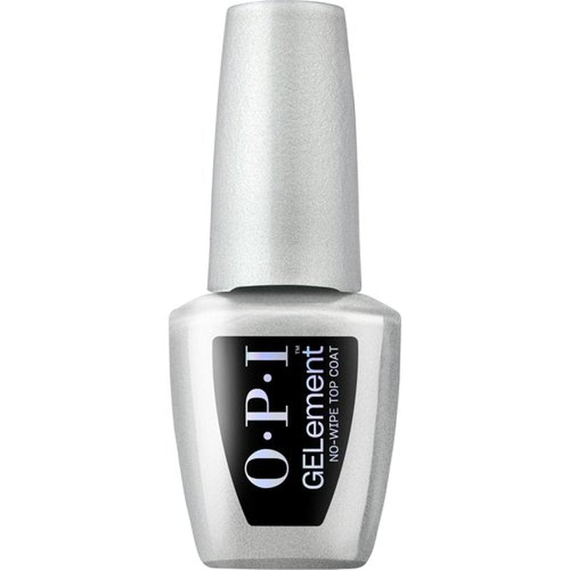 OPI GELement No-Wipe Top Coat | LED Cure Gel Nail Polish | DIY Salon Quality Gel Manicure | Vegan Formula, Durable Wear with High Shine Finish | 0.3 Fl Oz.