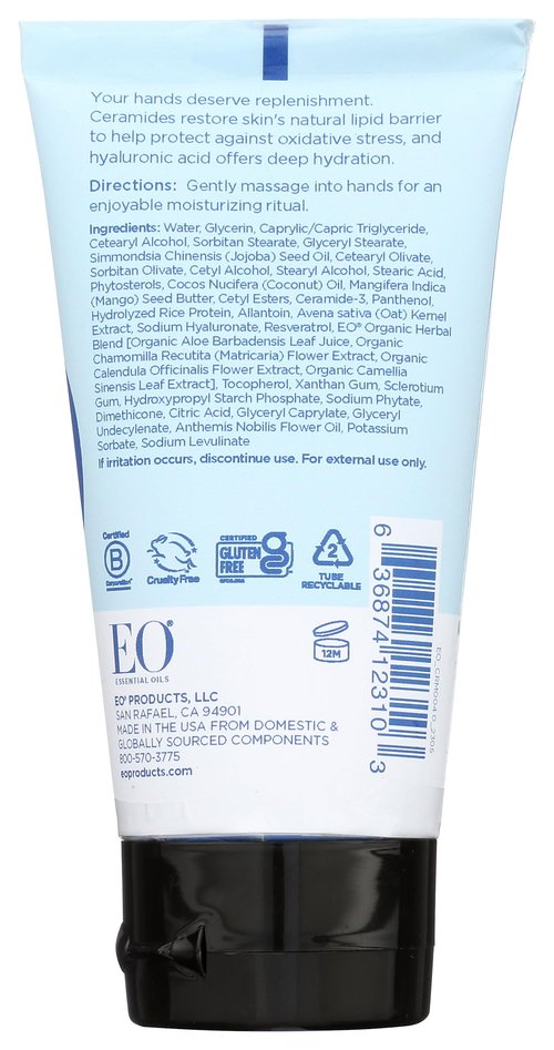 Eo, Hand Cream Unscented, 2.5 Fl Oz