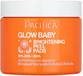 Pacifica Brightening Peel Pads - Glow Enhancing Exfoliation | 60 Count for Radiant Skin