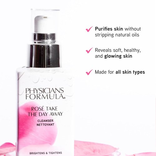 Physicians Formula Rosé Makeup Remover Cleanser - Dermatologist Tested & Clinically Proven