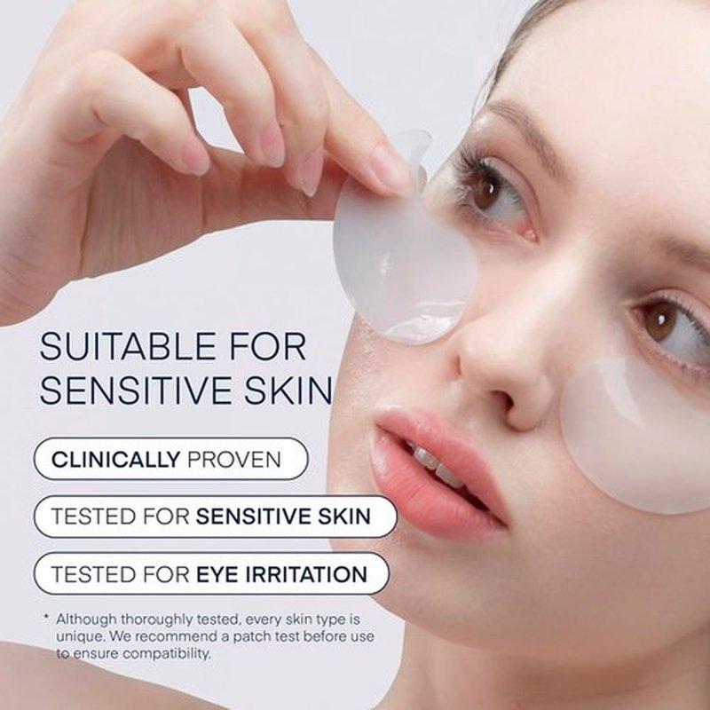 Terez & Honor Under Eye Patches - 60 Korean Hydrogel Masks for Dark Circles & Puffiness | Hydrating, Vegan, Fragrance-Free