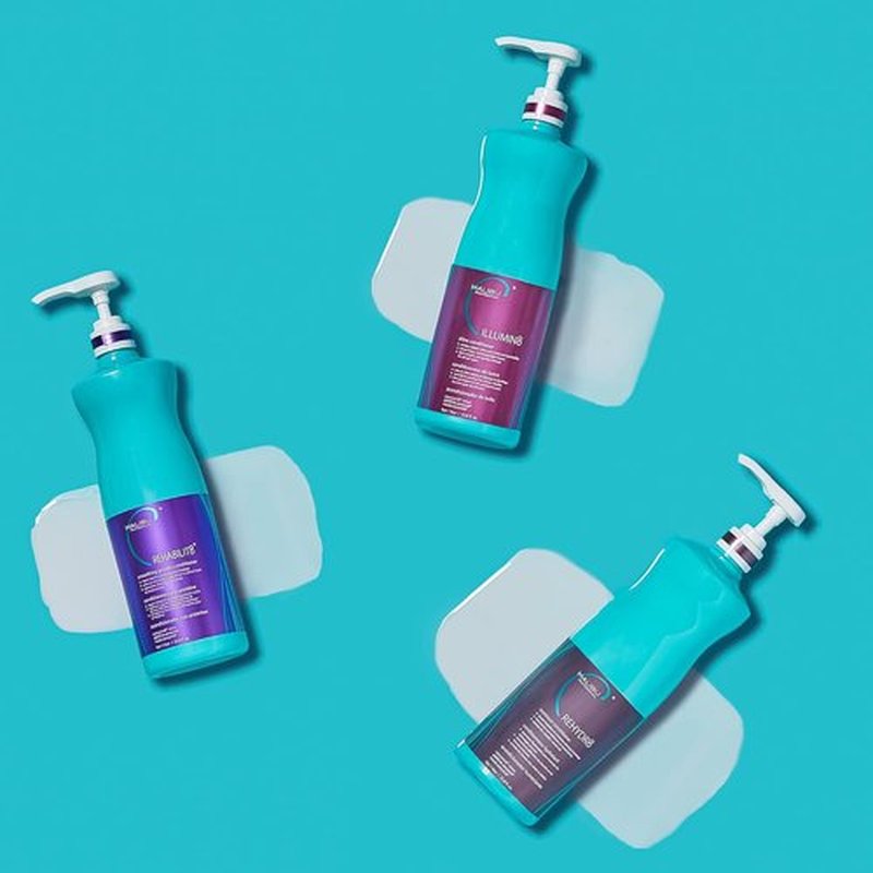 Malibu C REHABILIT8 Smoothing Protein Conditioner - Hydrating Formula to Replenish Hair Protein & Prevent Breakage - 12 oz
