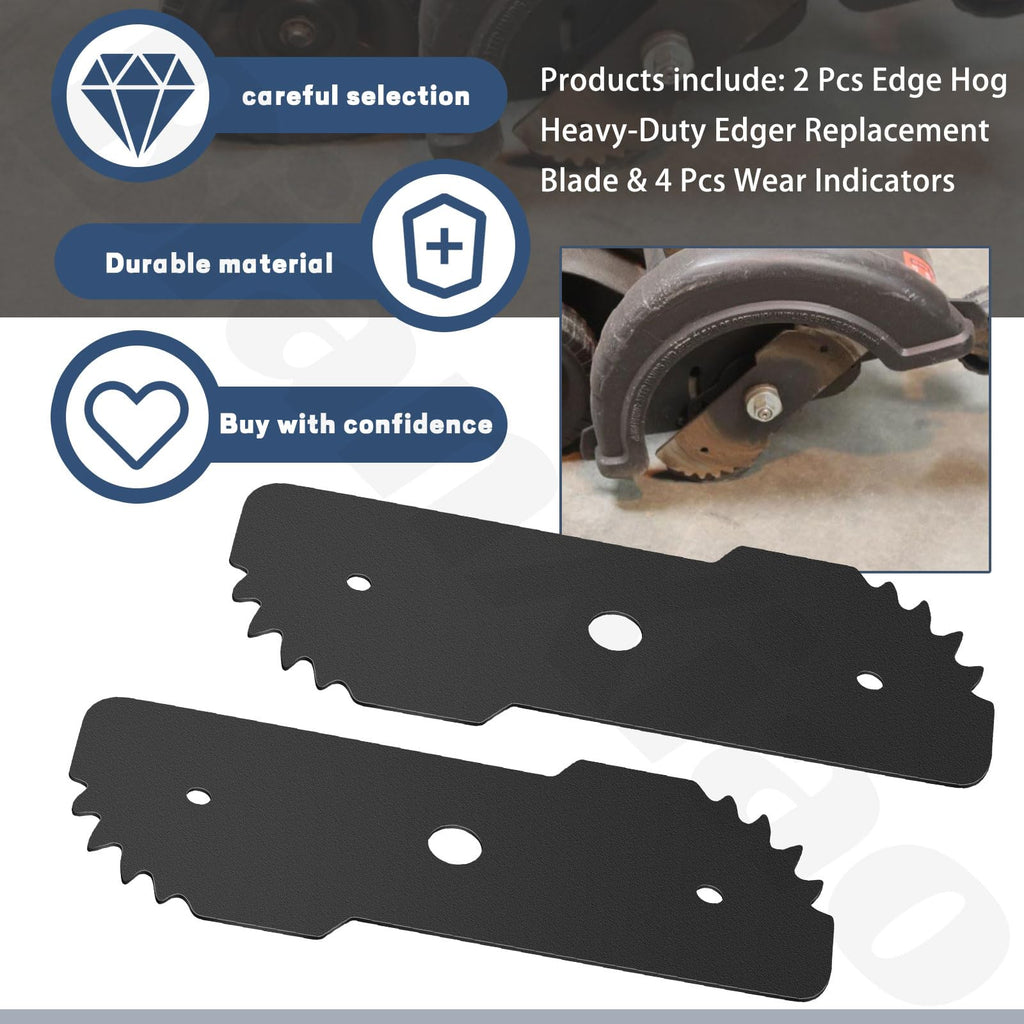 BianXiao 2 Pcs Edge Hog Heavy-Duty Edger Replacement Blade EB-007 7-1/2" W/4 Wear Indicators 243797-00 Fits for Black & Decker Craftsman String Trimmer/Edger LE750 LE710 LE760 EH1000 CMEED400