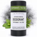 Charcoal Deodorant for Men & Women with Tea Tree & Peppermint - Baking Soda Free Deodorant & Aluminum Free Magnesium Formula - Made in USA with Natural & Organic Ingredients - Fresh Mint Scent