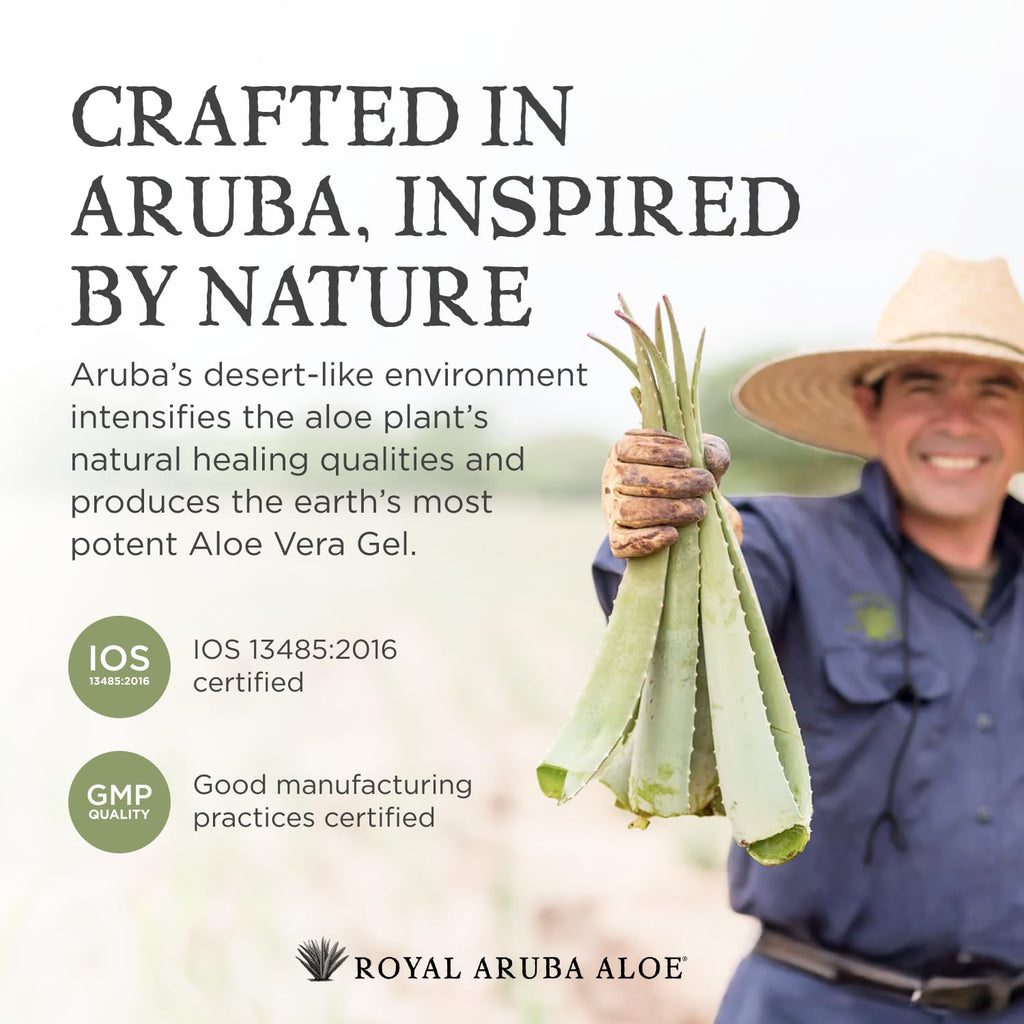 Aruba Aloe Pure Aloe Vera Gel – Soothes, Hydrates, and Refreshes Skin – 2.2 oz Tube