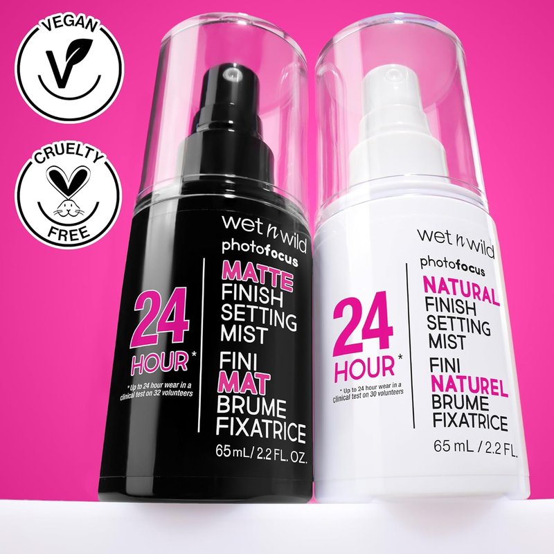 Wet n Wild Photo Focus Setting Mist - Lightweight & Nourishing Formula for 24HR Wear | Cruelty-Free & Vegan