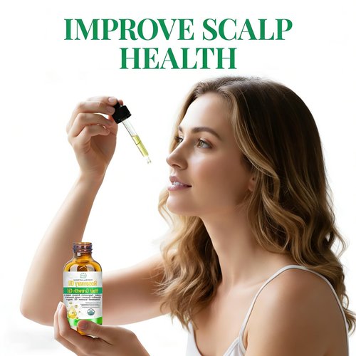 MMPANG Rosemary Oil for Hair Growth, Organic Hair Oil For Hair Growth USDA Certified Cold Pressed with Castor, Peppermint for Thicker Eyebrows, Scalp Treatment & Repair Damaged Hair – 4 FL OZ