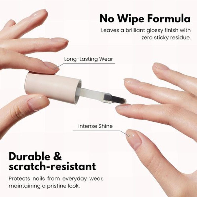 Pro Base Coat & Glossy Top Coat Set - Long Lasting, Chip Resistant Gel Polish Duo | 15ml Each