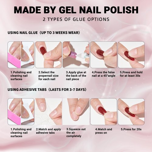 Cat Eye Press on Nails Almond, Grey Medium Handmade Fake Nails with Green Glitter Design, Glossy Salon Perfect Magnetic Gel Bling Nails in 12 Sizes - 24 Pcs Nails Kit for Women Girls