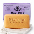 Maverick Beef Tallow Soap for Men – Natural Bar Soap with Tea Tree Oil, Oatmeal & Shea Butter – Moisturizing Mens Bar Soap – Large 8oz Long-Lasting Body Soap Bar