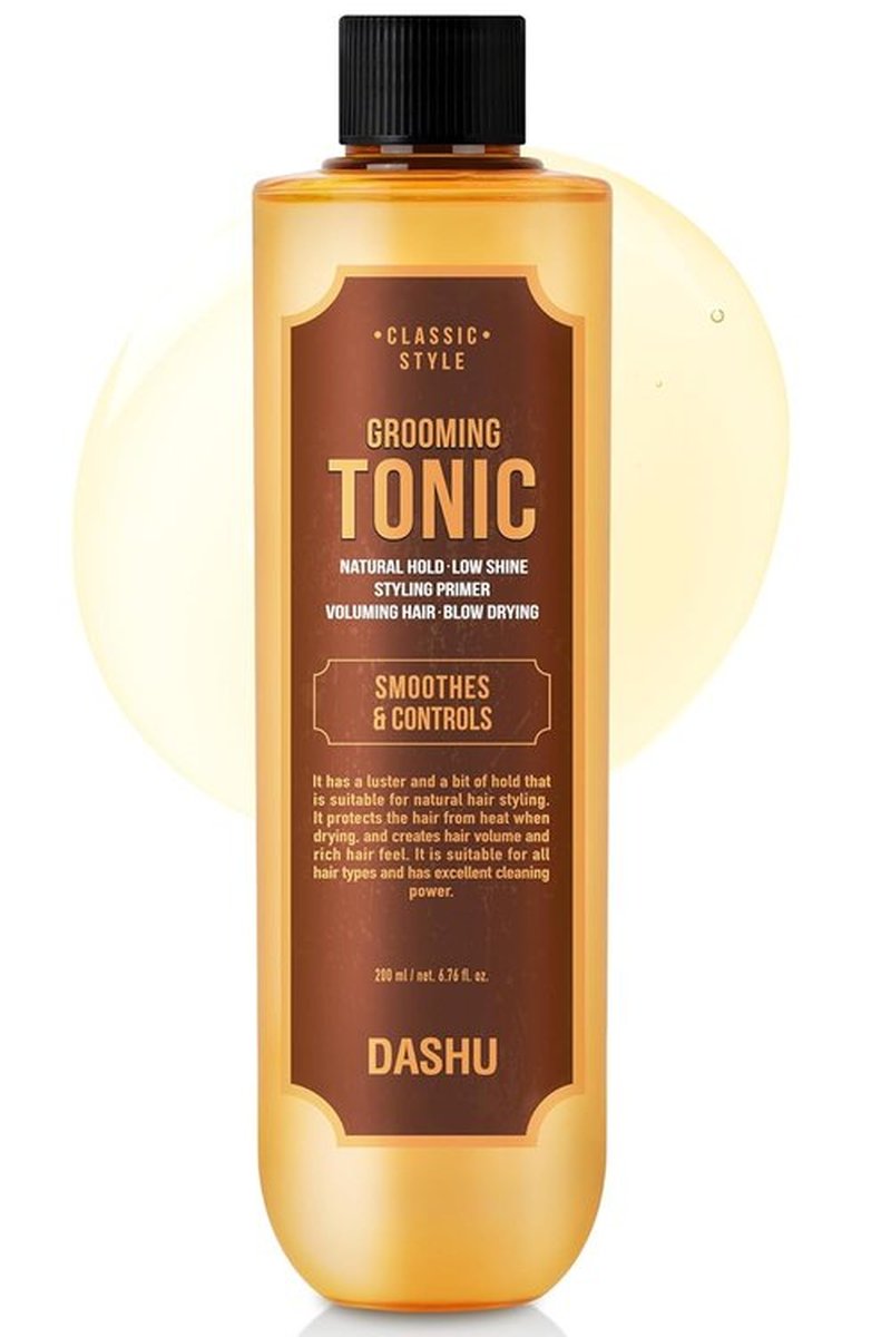 DASHU Hair Tonic for Men 6.76oz - Premium Volumizing Scalp Serum with Baobab Oil | Lightweight Grooming Solution