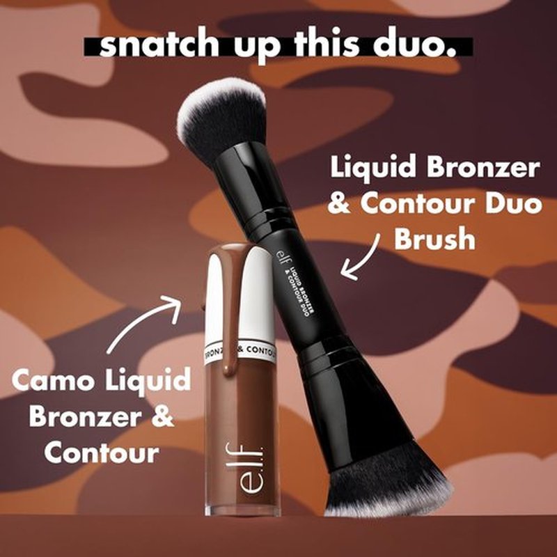 e.l.f. Camo Liquid Bronzer - Silky, Highly Pigmented Formula for a Long-Lasting, Natural Glow | 9 Deep/Rich