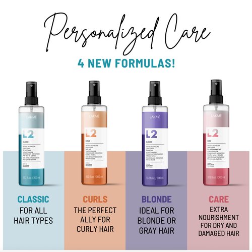 Lakmé L2 Classic Bi Phase Conditioner, Detangling Spray for Hair, Leave In Conditioner Spray For All Hair Types, 10.2 Fl Oz