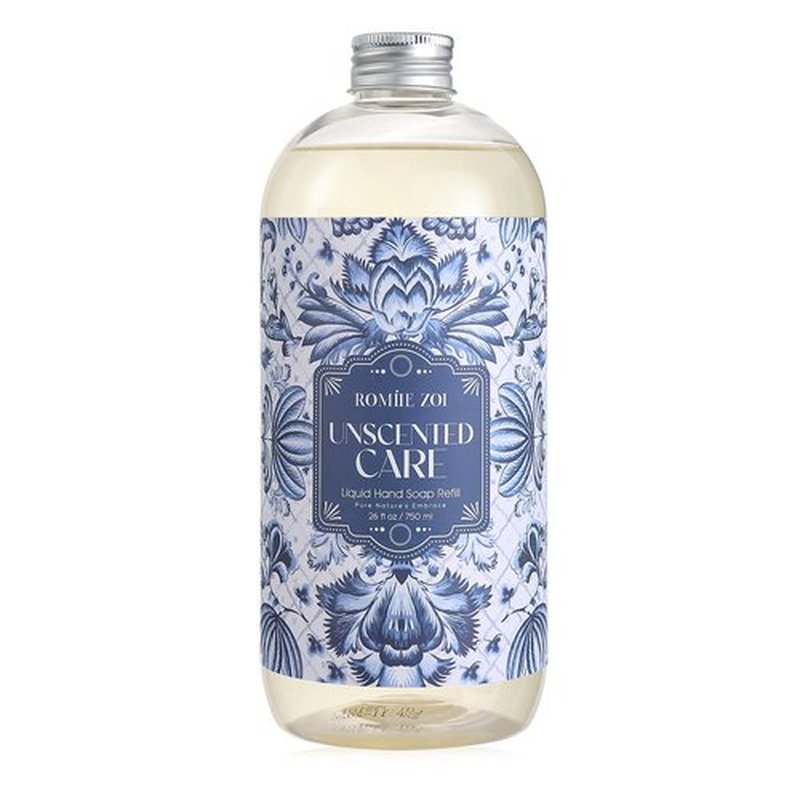 ROMIIE ZOI Liquid Hand Soap Refill, Unscented, Gentle & Moisturizing Formula, 750 ML/ 26 FL OZ